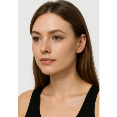 Abbildung von SOFIA MILANI Damen Ohrringe 925 Silber mit Zirkonia Steinen Bogen Ohrklemme 20651
