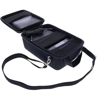 Abbildung von foto kontor Tasche kompatibel mit Canon Selphy CP1500 Wireless Mobiler Instant Fotodrucker Hülle Schutzhülle schwarz
