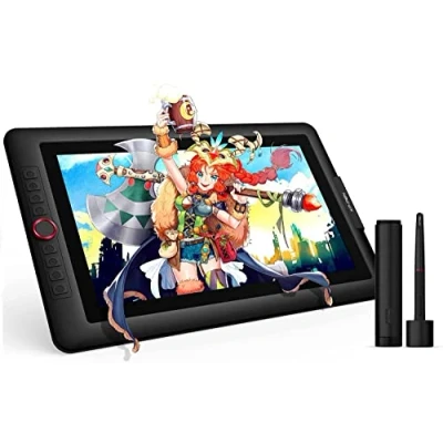 Abbildung von XPPen Artist 15.6 Pro Grafiktablett mit HD IPS Display, 39,6 cm (15,6 Zoll), Eingabestift, 8192 Stufen, Neigungsfunktion, kompatibel Mac und Windows