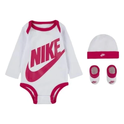 Abbildung von Nike Sportswear Futura LOGO BABY SET Mütze für Kinder, Größe: 56 68, White pink