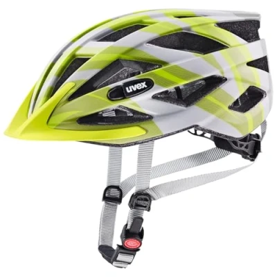 Abbildung von uvex air Wing cc Leichter Allround Helm für Damen und Herren individuelle Größenanpassung erweiterbar mit LED Licht Grey Lime matt 56 60 cm