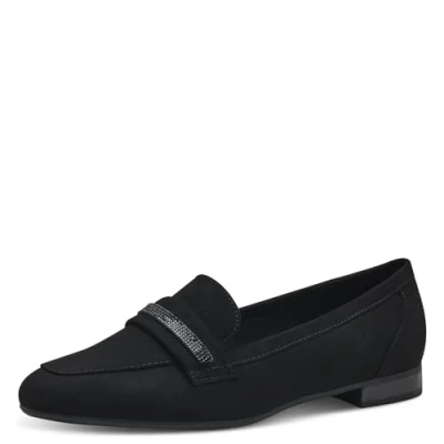 Abbildung von MARCO TOZZI Damen Slipper mit Glitzer Vegan, Schwarz (Schwarz), 39 EU