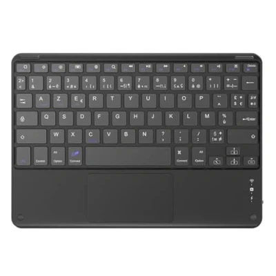 Abbildung von Blackview Kabellose Tastatur (AZERTY, Bluetooth, kompatibel mit Windows, iOS und Android) schwarz