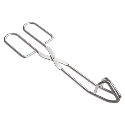 Abbildung von HENDI Servierzange 24 cm gebogen Edelstahl spülmaschinengeeignet, Grillzange