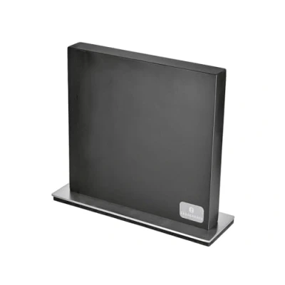 Abbildung von Zassenhaus 78145 Magnet Messerblock, Doppelseitig, extra starker Magnet, massives schwarz lackiertes Gummibaumholz