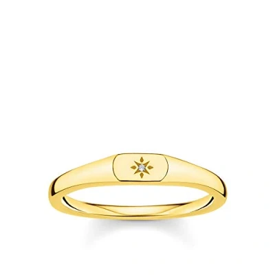 Abbildung von THOMAS SABO Ring Stern gold vergoldetes Silber TR2314 414 14 52