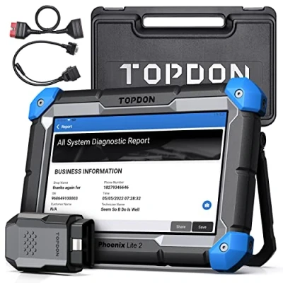 Abbildung von TOPDON Phoenix Lite 2 Auto Diagnosegerät, Online Codierung, OE Level Alle Systemdiagnose, 34+Servicefunktionen, Bidirektionale Steuerung, V.A.G geführte Funktion, Jahre kostenlose Upgrades