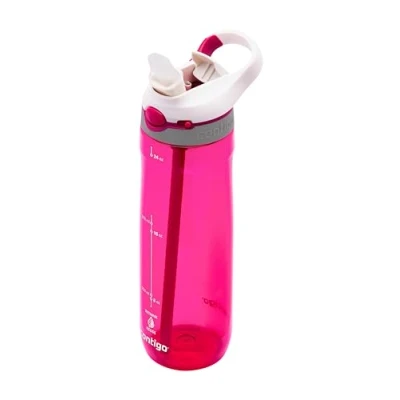 Abbildung von Contigo Ashland Autospout Trinkflasche mit Strohhalm 720ml große BPA freie Kunststoff Wasserflasche auslaufsicher ideal für Schule, Arbeit, Sport, Fahrrad, Wandern, Sangria