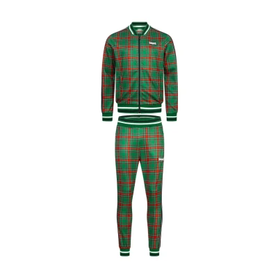 Abbildung von Lonsdale Herren EDGWARE Tracksuit, Green/Red/Black/White, L