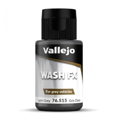 Abbildung von Vallejo 35 ml, Wash Farbe für Modellbau hellgrau
