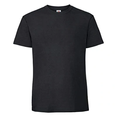 Abbildung von Fruit of the Loom Ringspun Premium T Herren Shirt NEU, Farbe:schwarz, Größe:3XL