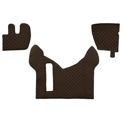Abbildung von F CORE FL07 BROWN Fußmattensatz Eco Leder vorne 3 braun