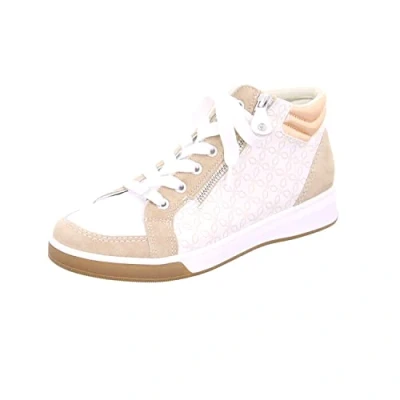 Abbildung von ARA Damen Rom Mid cut Sneaker, SAND,WEISS/ROSEGOLD, 40 EU