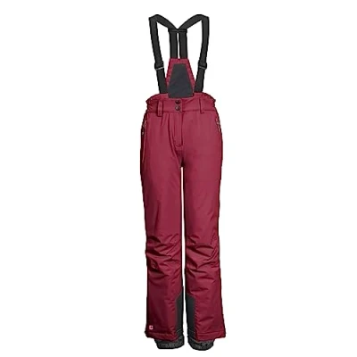 Abbildung von killtec Mädchen Skihose/Funktionshose mit Latz, Kantenschutz und Schneefang KSW 152 GRLS SKI PNTS, dunkel Himbeere, 140, 41188 000