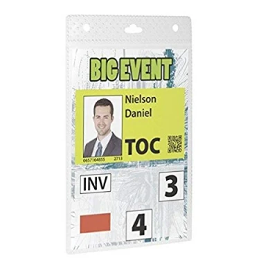 Abbildung von Durable Event Namensschild A6, 20 Stück, transparent, 852619