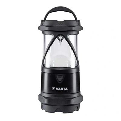 Abbildung von VARTA Campinglampe LED inkl. 6x AA Batterien Camping Laterne, Indestructible L30 Pro, Lampe mit vier Leuchtmodi Nachtlicht Modus, wasser und staubgeschützt, für Angeln, Outdoor, Stromausfall