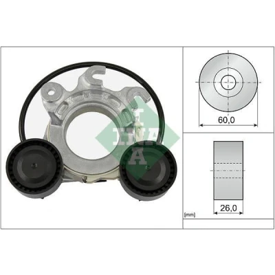 Abbildung von INA 534 0858 10 Riemenspanner PEUGEOT: 3008 II Off Road