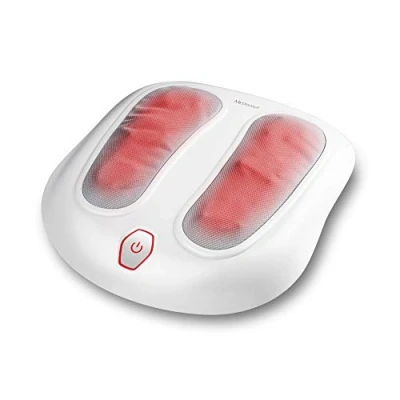 Abbildung von Medisana FM 883 Shiatsu Fußmassagegerät, elektrisches Rückenmassagegerät, 18 Massageköpfe, Rotlichtfunktion, Wärmefunktion, 2 Geschwindigkeiten, durchblutungsfördernde Massage