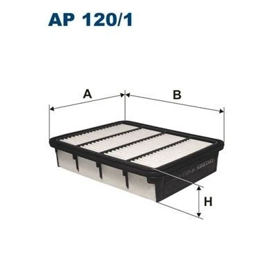 Abbildung von FILTRON AP 120/1 Luftfilter 52 248 199 Filtereinsatz FORD: Ranger Mk2, MITSUBISHI: Galant 6, MAZDA: B Series Pickup