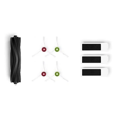 Abbildung von ECOVACS Buddy Kit (Hauptbürste, Seitenbürste, Filter) Original Zubehör für X1 e Omni/ Omni(Weiß)/ T10/ T10 Plus/ Turbo, D KT01 0022