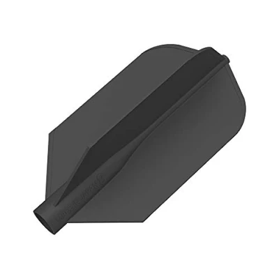 Abbildung von 8 Flight Schwarze Slim Pro Dart Flights für Dartpfeile