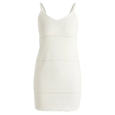 Abbildung von HUGO Sumerina Strickkleid, Damen, Größe: Small, Open white