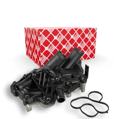 Abbildung von FEBI BILSTEIN 103347 Wasserpumpe 28 Aluguss Kunststoff mit Gehäuse SKODA: Octavia 3 Combi, Schrägheck, VOLKSWAGEN: Golf 7, Polo V Hatchback