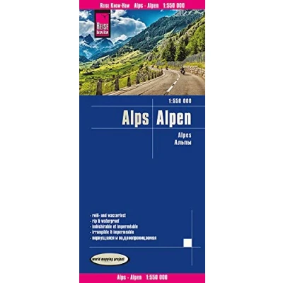 Abbildung von Reise Know How Landkarte Alpen / Alps (1:550.000): reiß und wasserfest (world mapping project)