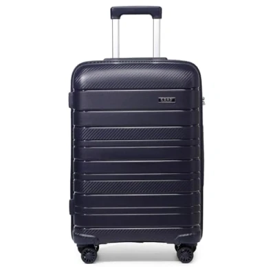 Abbildung von KONO Hartschalenkoffer, 50,8 cm, leicht, 55 x 40 20 l, mit TSA Schloss und 4 Spinner Rädern, Marineblau, Navy, S(Cabin 20Inch), Hartschalenkoffer