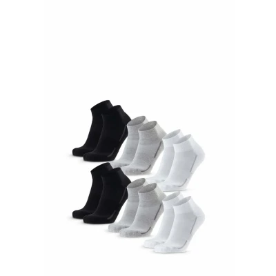 Abbildung von Danish Endurance Quarter 6PACK Sportsocken, Größe: 43 47, Black grey white