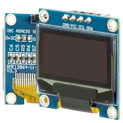Abbildung von AZDelivery 0,96 Zoll OLED Display I2C SSD1306 Chip 128 x 64 Pixel Bildschirm Anzeigemodul mit weißen Zeichen kompatibel Arduino und Raspberry Pi inklusive E Book