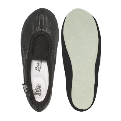 Abbildung von Beck Gymnastik Basic Hausschuh für Kinder, Größe: 35, Schwarz Schuhe