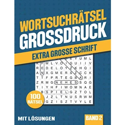 Abbildung von Wortsuchrätsel Großdruck: Buchstabenrätsel Heft mit extra großer Schrift für Senioren und Erwachsene Band 2