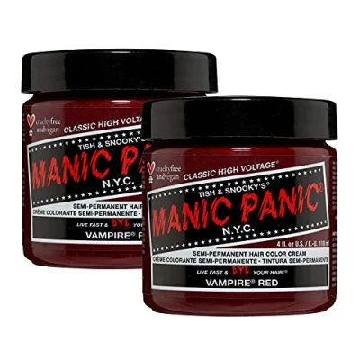 Abbildung von Manic Panic Vampire Red Classic Creme, Vegan, Cruelty Free, Semi Permanent Hair Dye 3 x 118ml