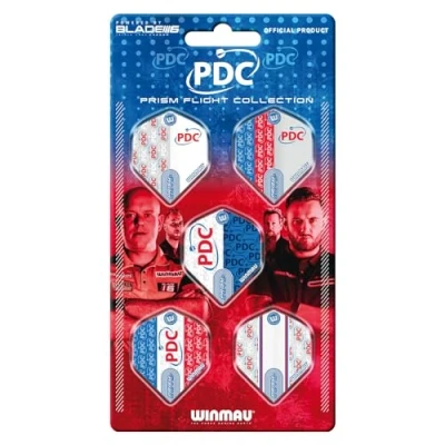 Abbildung von WINMAU PDC Prism Darts Flight Collection 5 Sets pro Karte (insgesamt 15 Dartflight)