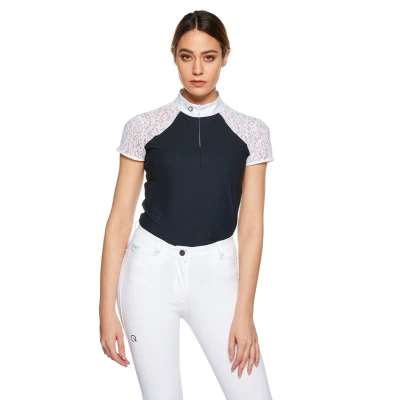 Abbildung von Ego7 Turniershirt Florentine Kurze Ärmel Navy/Weiß 38