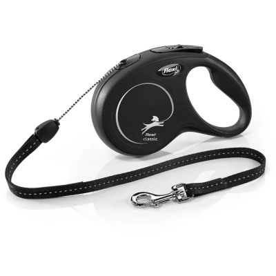 Abbildung von Flexi Leine New Classic S 8 m Seil bis 12kg Schwarz