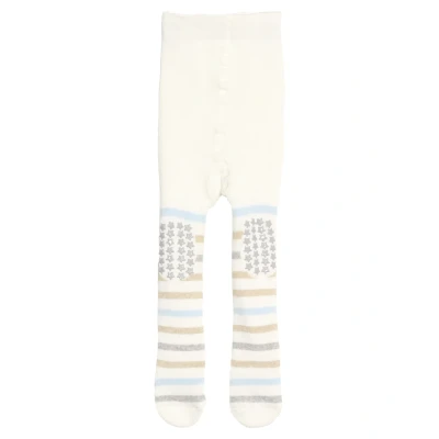 Abbildung von Falke BABY Multi Stripe FULL Plush Strumpfhose für Kinder, Größe: 74/80, Offwhite