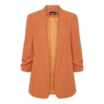 Abbildung von Pieces Pcbosella Blazer, Damen, Größe: XS, Mandarin orange