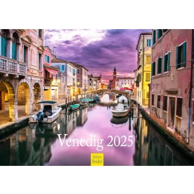 Abbildung von Edition Seidel Premium Kalender Venedig 2025 Format DIN A3 Wandkalender Europa Italien Norditalien Venetien Markusplatz Rialtobrücke