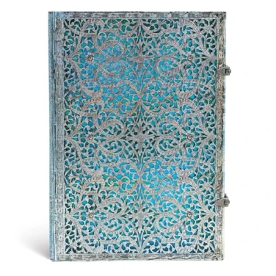 Abbildung von Paperblanks Hardcover Notizbücher Silberfiligran Kollektion Unliniert Grande (210 x 300 mm): Unlined (Silver Filigree Collection)