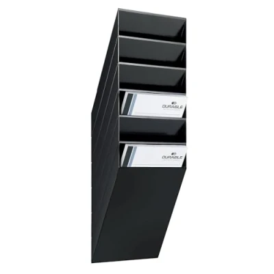 Abbildung von Durable Prospektspenderset Flexiboxx 6 A4, 1 Set, schwarz, 1709760060