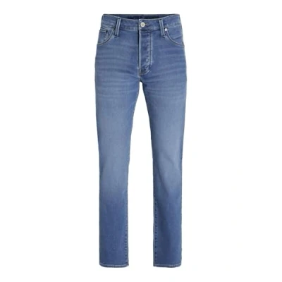 Abbildung von Jack &amp; Jones Jjimike Jjicon I K SQ Jeans Straight Leg, Herren, Größe: 44x34, Blue denim