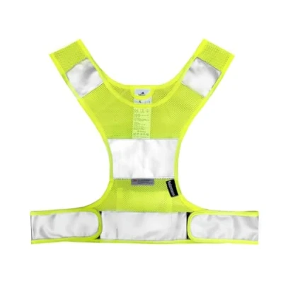 Abbildung von Salzmann 3M Reflektierende Laufweste Atmungsaktive Sportweste aus Mesh Gewebe Hergestellt mit Scotchlite