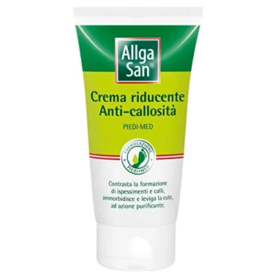 Abbildung von Allga San Piedi Med Creme gegen Hornhaut Pflege zur Reduzierung von Hornhaut, reinigende Wirkung Fruchtsäuren, Kiefernöl, Weidenrinde, Sheabutter 75 ml