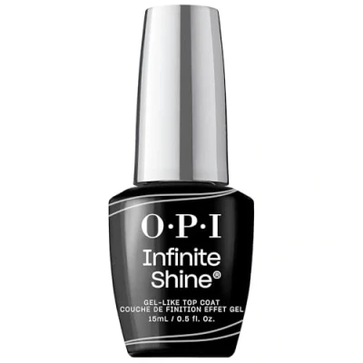 Abbildung von OPI Infinite Shine Gel like Top Coat vorgehärtete Technologie ohne UV Lampe bis zu 11 Tage Halt langanhaltender, veganer Nagellack extra breiter ProWide Pinsel für makellosen Auftrag