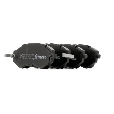 Abbildung von BREMBO P 15 002 Bremsbelagsatz mit akustischer Verschleißwarnung ohne Zubehör CHEVROLET: Lacetti Hatchback, Epica Saloon, Aveo / Kalos Saloon