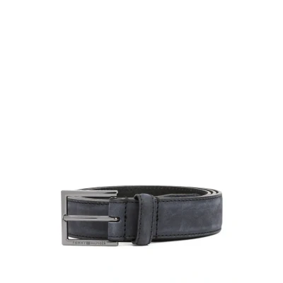 Abbildung von Tommy Hilfiger Herren Gürtel Hudson Nubuck 3,0 cm Ledergürtel, Schwarz (Black), 95