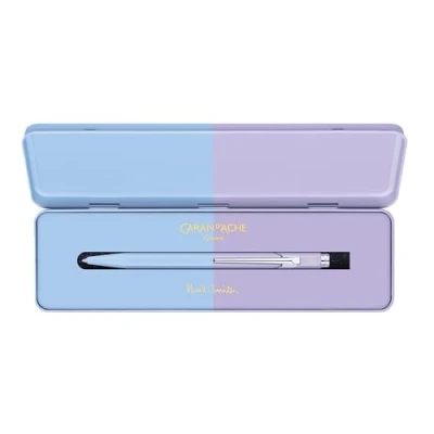 Abbildung von Caran d&#039;Ache Druckbleistifte Minenhalter 849™ PAUL SMITH Sky Blue &amp; Lavender Purple Limitierte Edition. MF0844.339