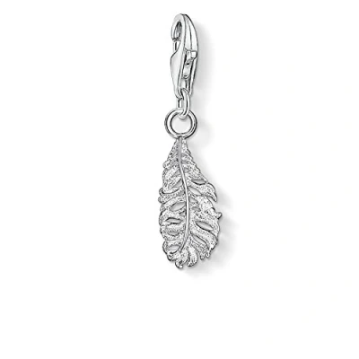 Abbildung von Thomas Sabo Damen Charm Anhänger Feder 925er Sterling Silber 0775 001 12